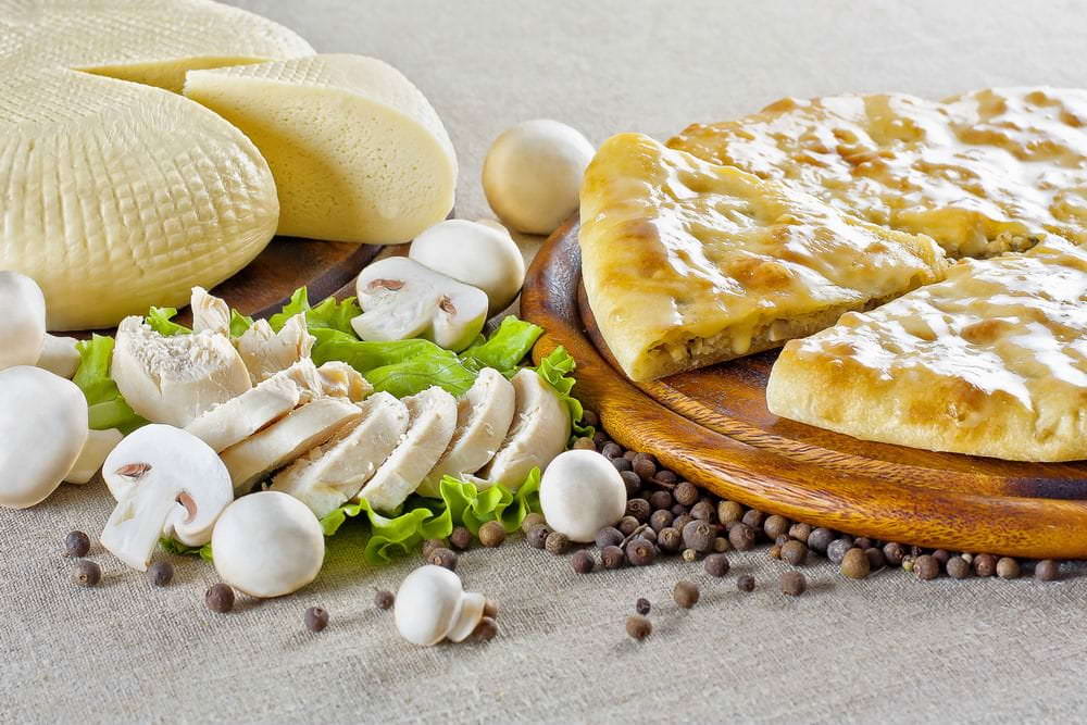 осетинский пирог с грибами